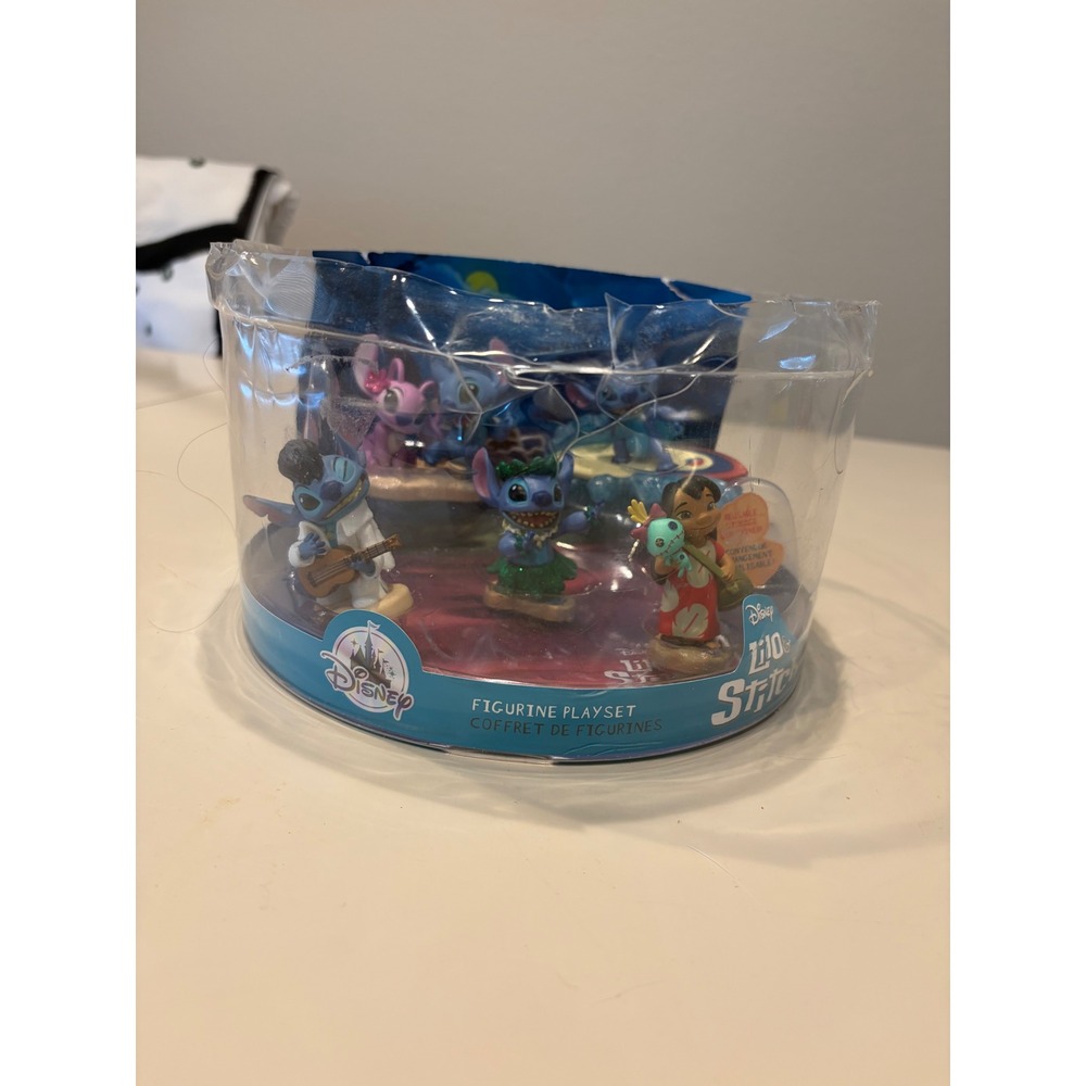 Disney Lilo & Stitch Figurine Playset Lilo Stitch Angel Elvis Stitch 6 Piece Set - Picture 2 of 8